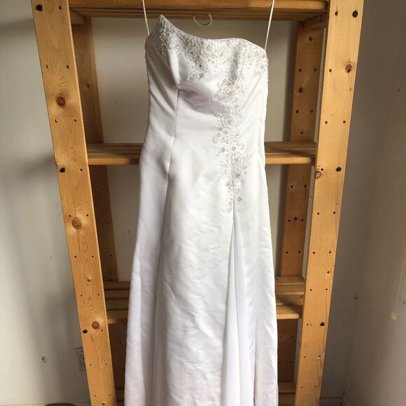 Retro strapless wedding dress - Picture 1 of 4